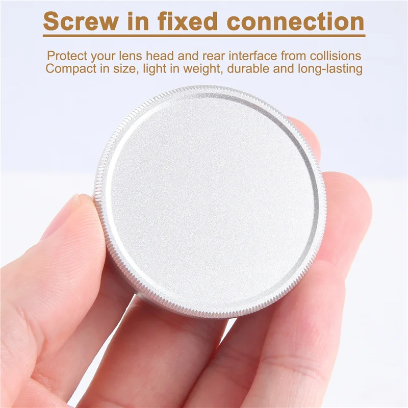 B24B Metal Body Cap And Lens Rear Cap Set For M39 Ltm Lsm Leica Screw Mount Mcm39s