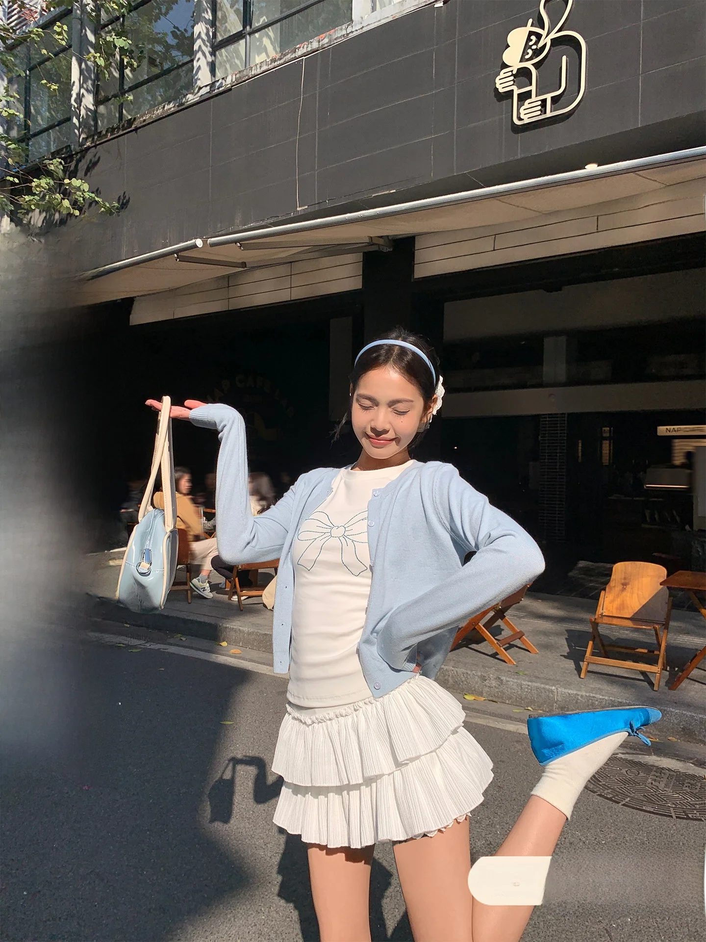 

Soft White A-Line Skirt Women's Loose Fitting Casual Spring 2026 Sizable Slimming High Waist Korean Sle Commute