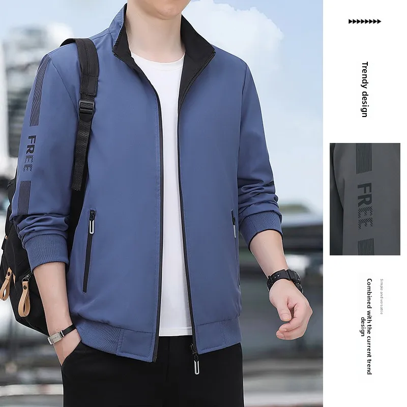 الرياضة في الهواء الطلق اللياقة البدنية الجري عالية الجودة على الوجهين سترة سميكة الخريف الشتاء الترفيه في الهواء الطلق مريحة قمة عصرية