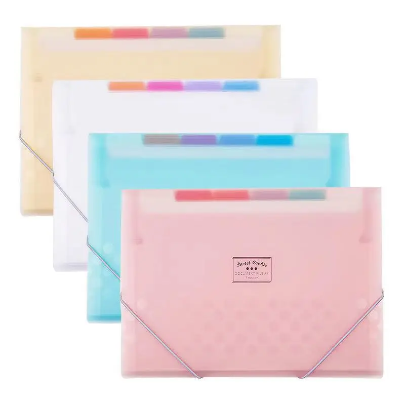 

Frosted PP Folder Expanding Wallet 8 Layers Inner Document Organizer File Storage Folder A4 4 Colors Available Fog-Like Feeling