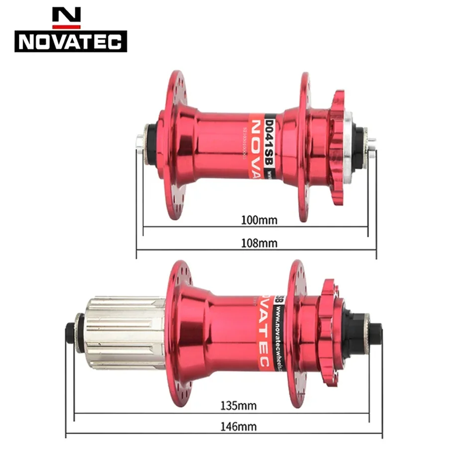 NOVATEC MTB Hub D041SB D042SB 32/36 Holes k7 Mtb Bushing THRU AXLE QR for 8/9/10/11 Speed MTB Disc Brake for shimano HG