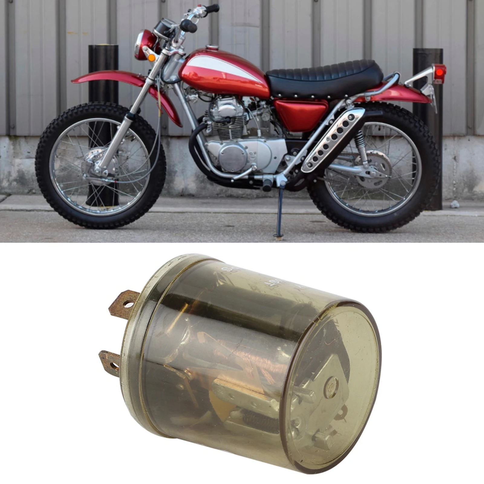 2 Pin 12V Motorcycle Electronic Turn Signal Light Halogen Flasher Flasher Relay Halogen Flasher Relay Relay Control Module