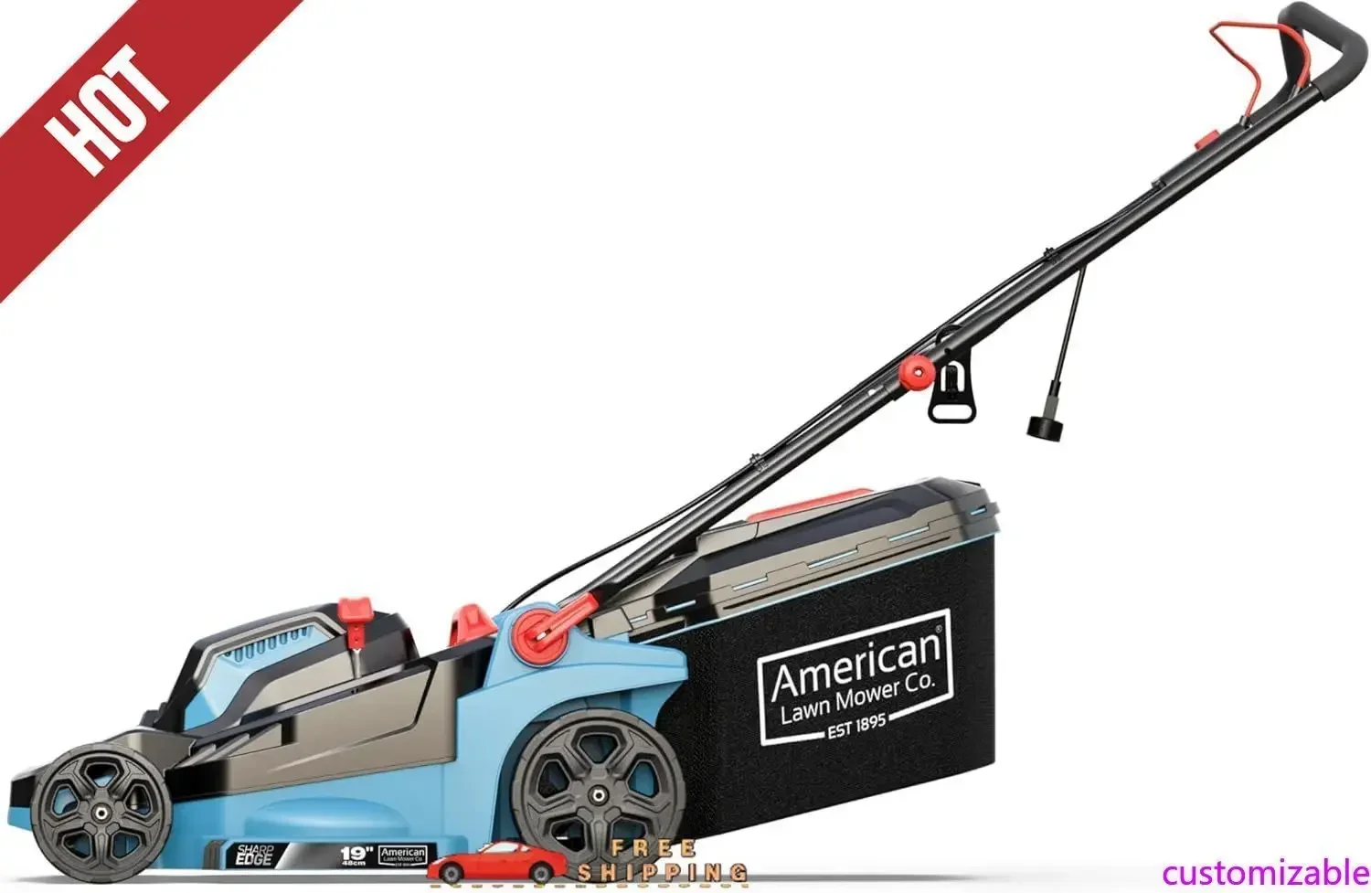 

Хит продаж: Настраиваемая электрическая газонокосилка A 51319 с проводным приводом, 19 дюймов, 13 ампер, с травосборником