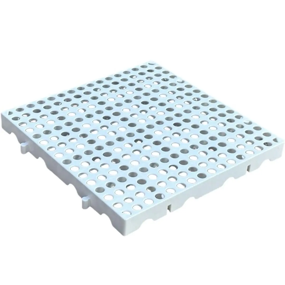 BHBL Moisture- Plastic Pallet with Breathable Mesh Ventilation, Suitable for Basements, Warehouses WHITE