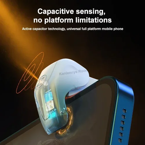 Imagen 2 del producto Gatillo de botón de juego de disparo móvil M1 con vibración para controlador de juego PUBG, Joystick para IOS y Android, accesorio para juegos