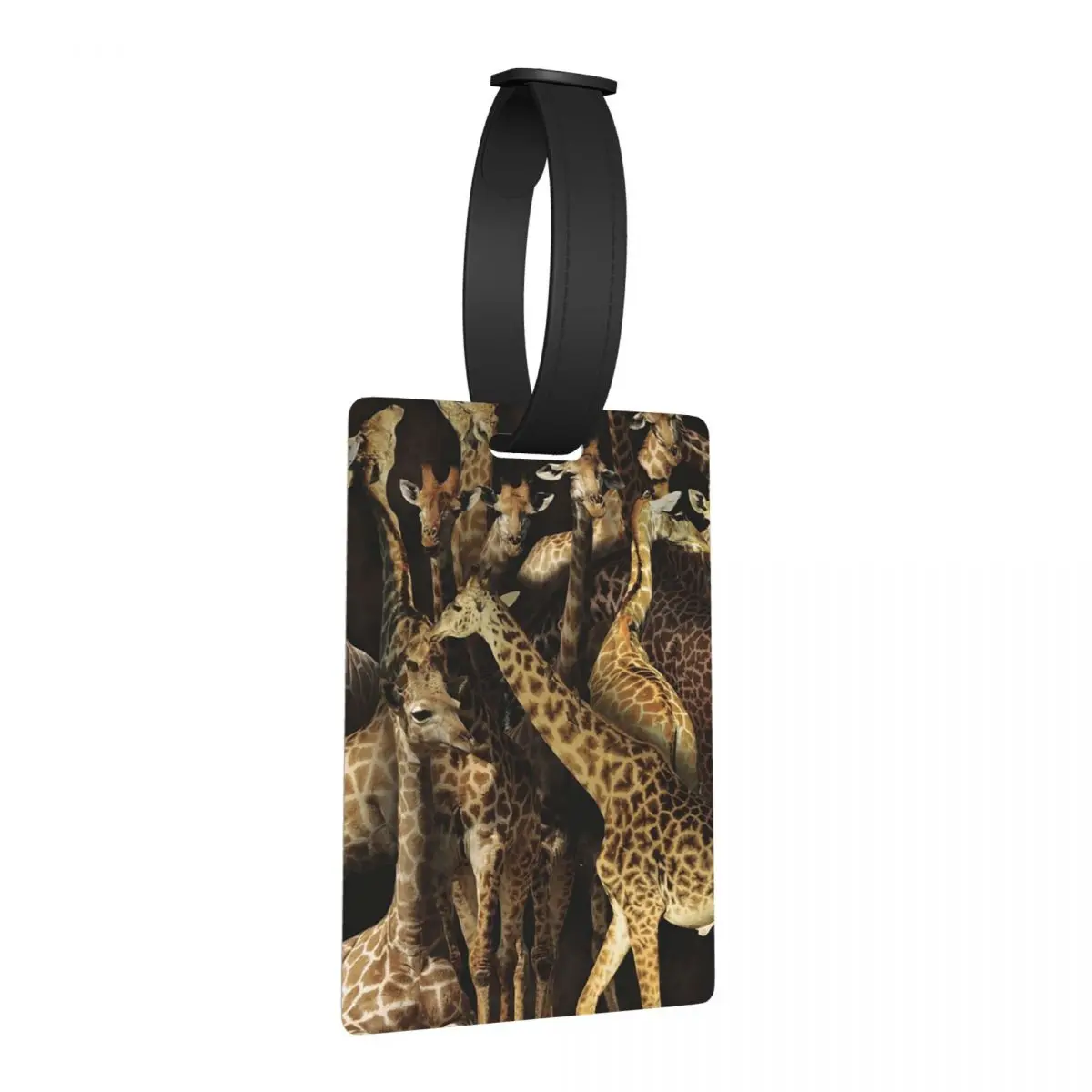 

Бирки для багажа с изображением жирафа, аксессуары для чемоданов, этикетки для путешествий, держатели для багажных бирок, идентификационные бирки с именем и адресом