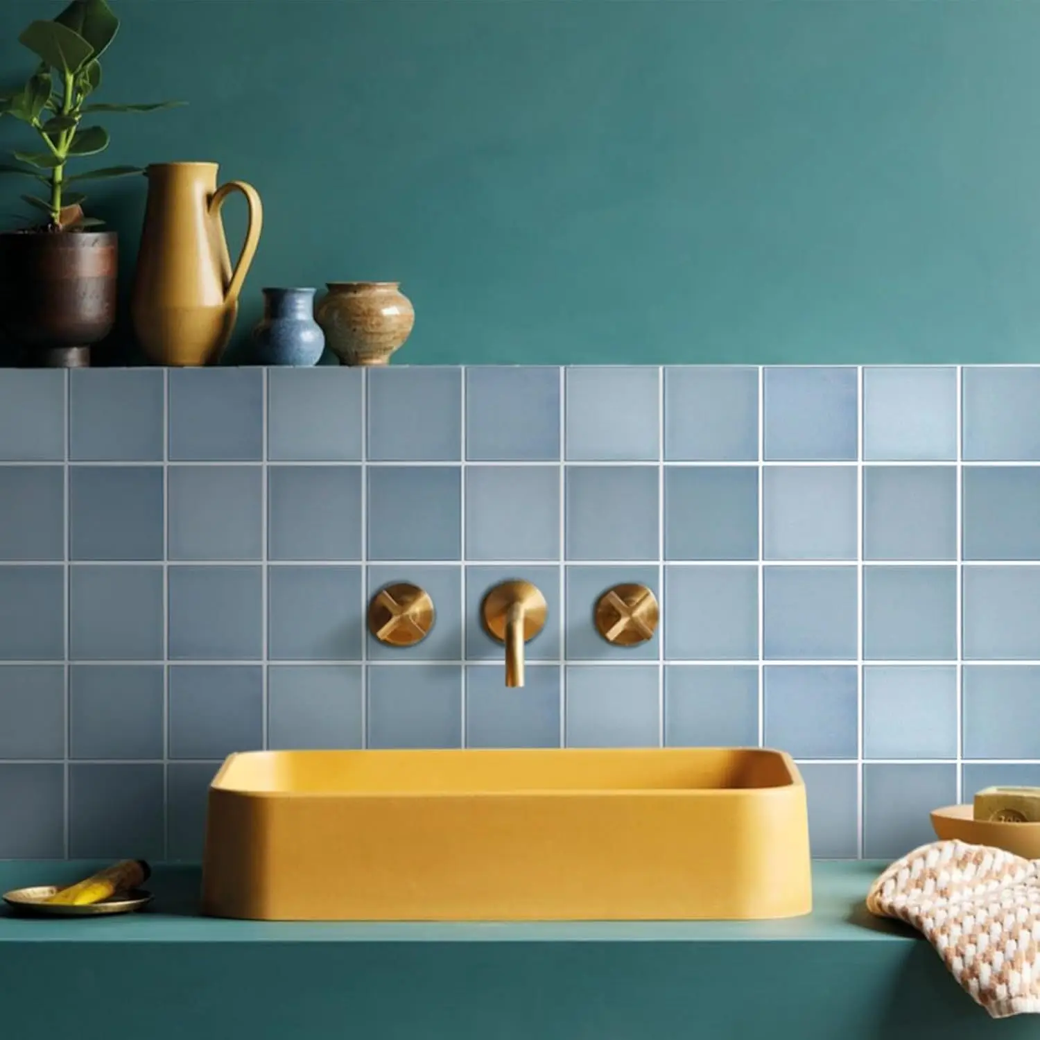 Kitchen Oil-proof Self-Adhesive Waterproof Tiles Stickers for Bedroom Shop Hotel Wall Renovation Decoration Nigeria Ghana Africa