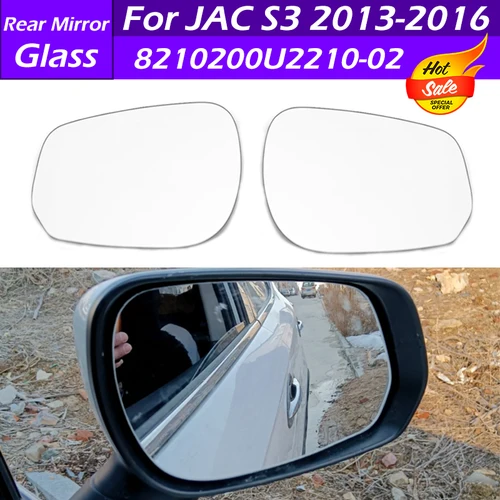 Imagen 1 del producto Espejo retrovisor lateral de cristal para coche, cristal con calefacción para JAC S3 2013-2016, 8210200U2210-02