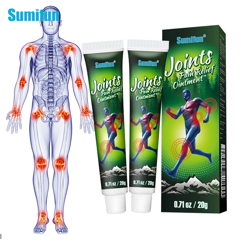 

2Pcs Sumifun Shoulder Joint Pain Cream for Knee Back Arthritis Lumbar Neck Deep Bone Pain Treatment Ointment Orthopedic Products