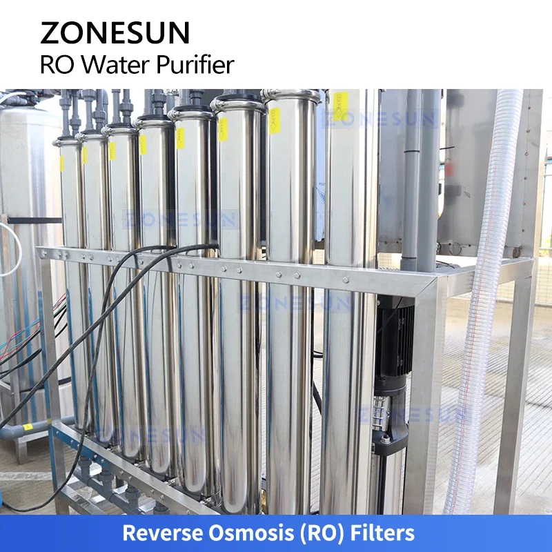 Zonesun ZS-WP2000L Sistem Pengolahan Air Pemurni Air Osmosis Terbalik Produksi Air Murni