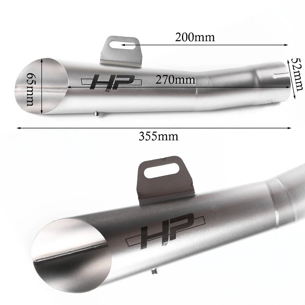 38/51MM universal motorcycle exhaust pipe with built-in removable DB suitable for Yamaha R6/R3 series/for Honda series, etc.