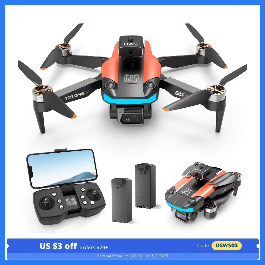 WeFone Drone GPS UHD D99 8K, dapat dilipat, Motor tanpa sikat, Mode VR, GPS ikuti otomatis, Quadcopter RC, C0.