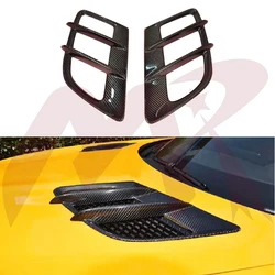 Carbon Fiber Hood Vent Scoop Air Flow Mesh Cover For Benz C190 AMG GT/GTS/GTC/GTR 16-Up