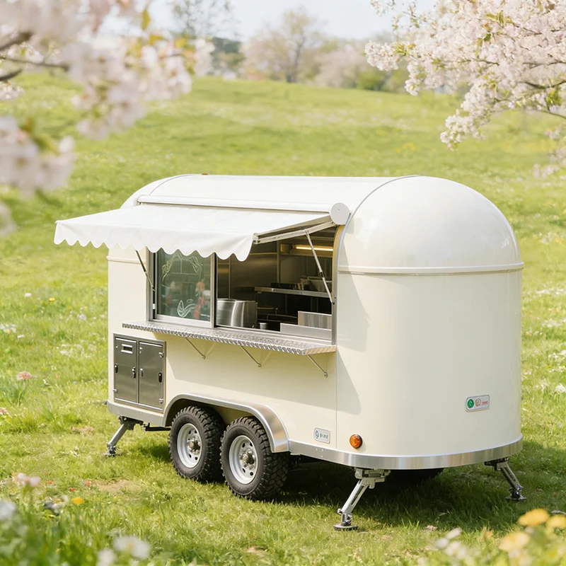 Mobile Pizza Food Truck with Wood Fired Oven and Refrigerated Prep Table and Dough Riser for Artisan Pizza
