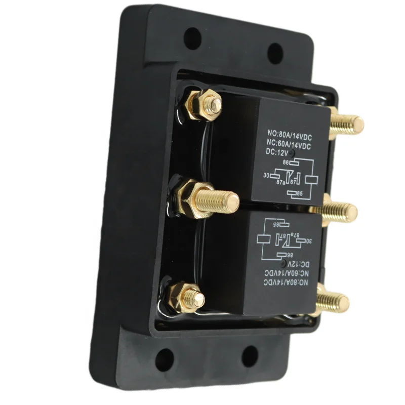 14VDC 80A Electromagnetic Forward and Reverse Protective Relay Module IP65 for Tarp Winch Trim Motor Snow Plow