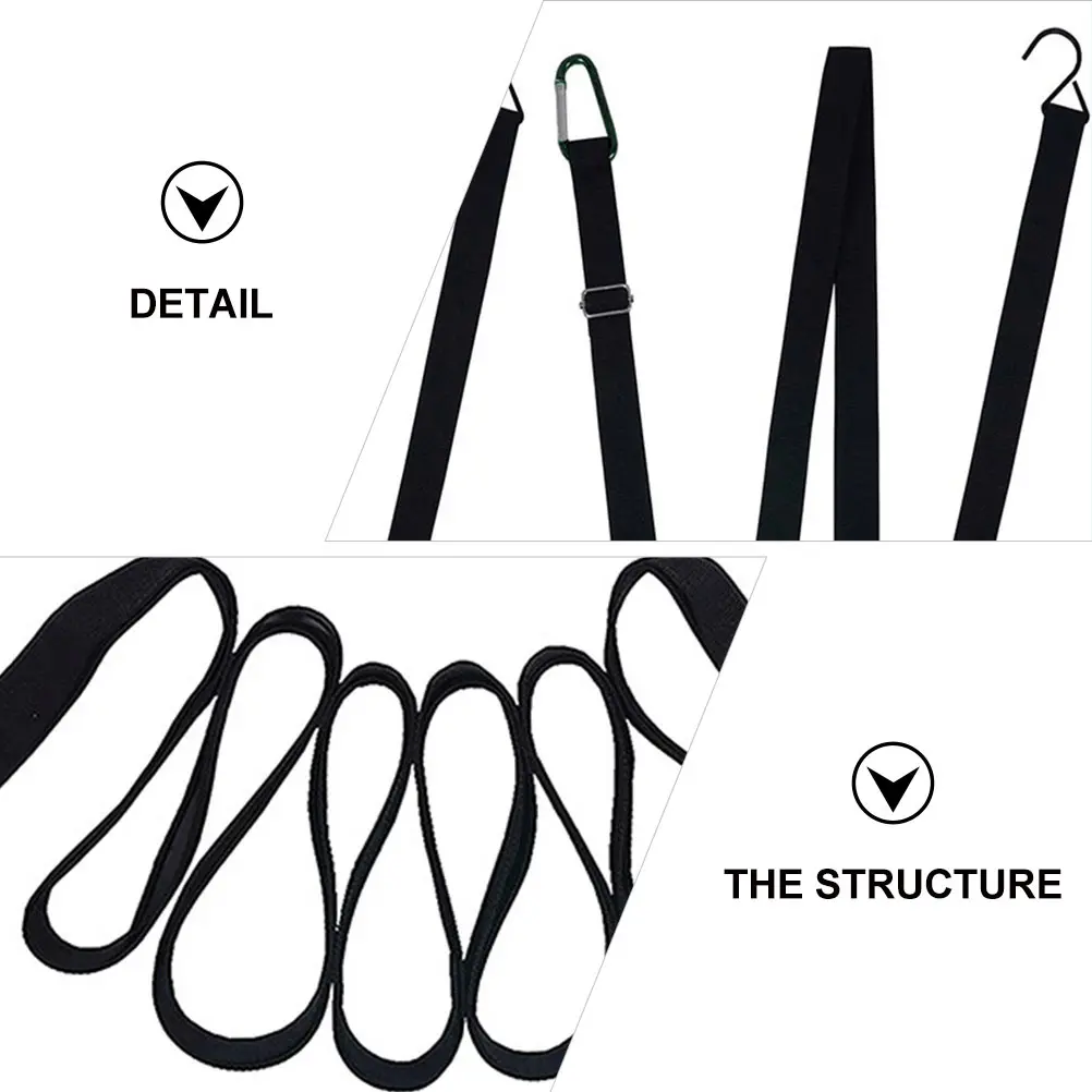 

2 pcs Car Cover Straps Windproof Belt Black Fixing Compact Storage Mountaineering Buckles Durable Stable Anti Wind Blow Off Easy