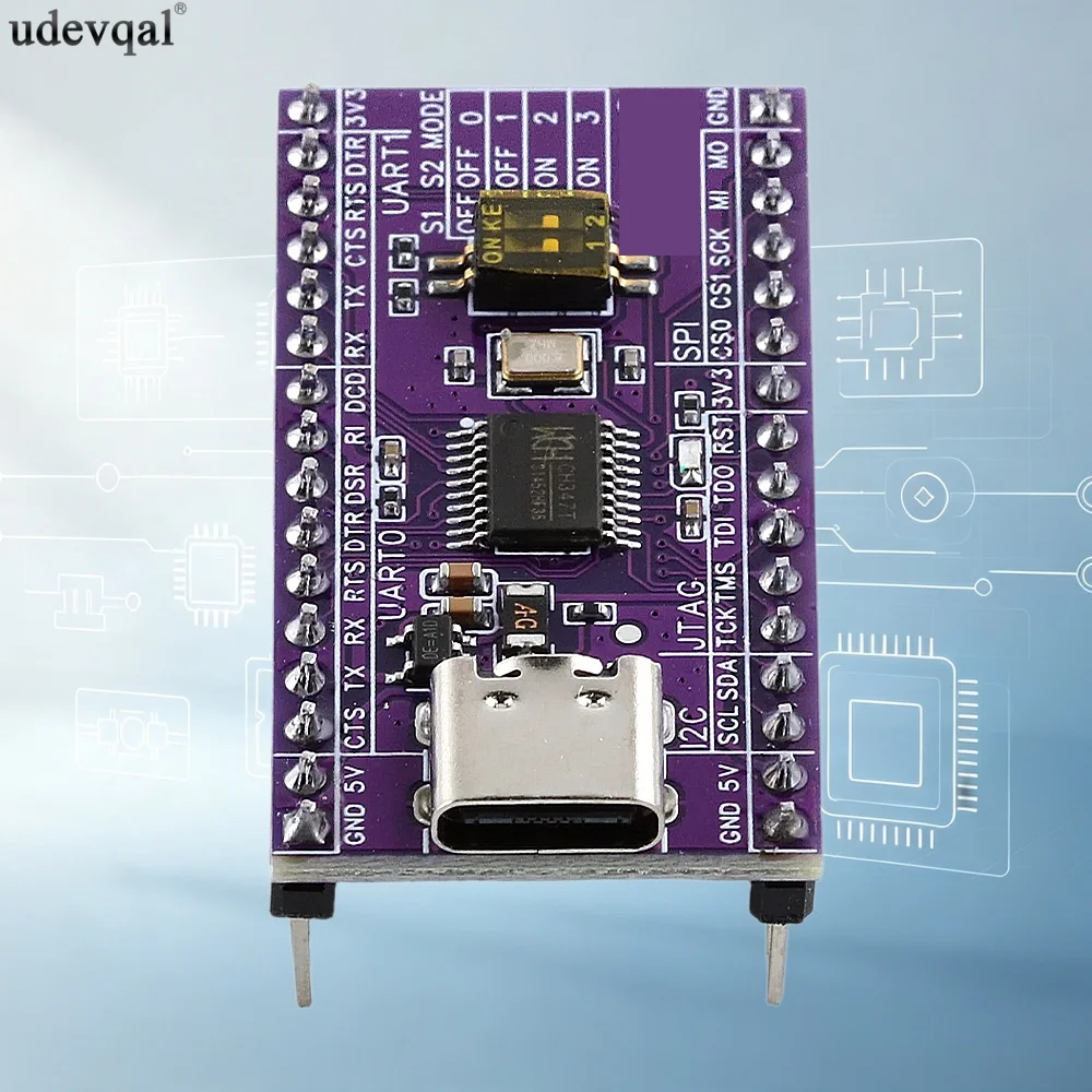 CH347T Development Board Multi-Protocol Debugging Programmer with 480Mbps High‑Speed TYPE-C USB UART/I2C/SPI/JTAG/GPIO Interface