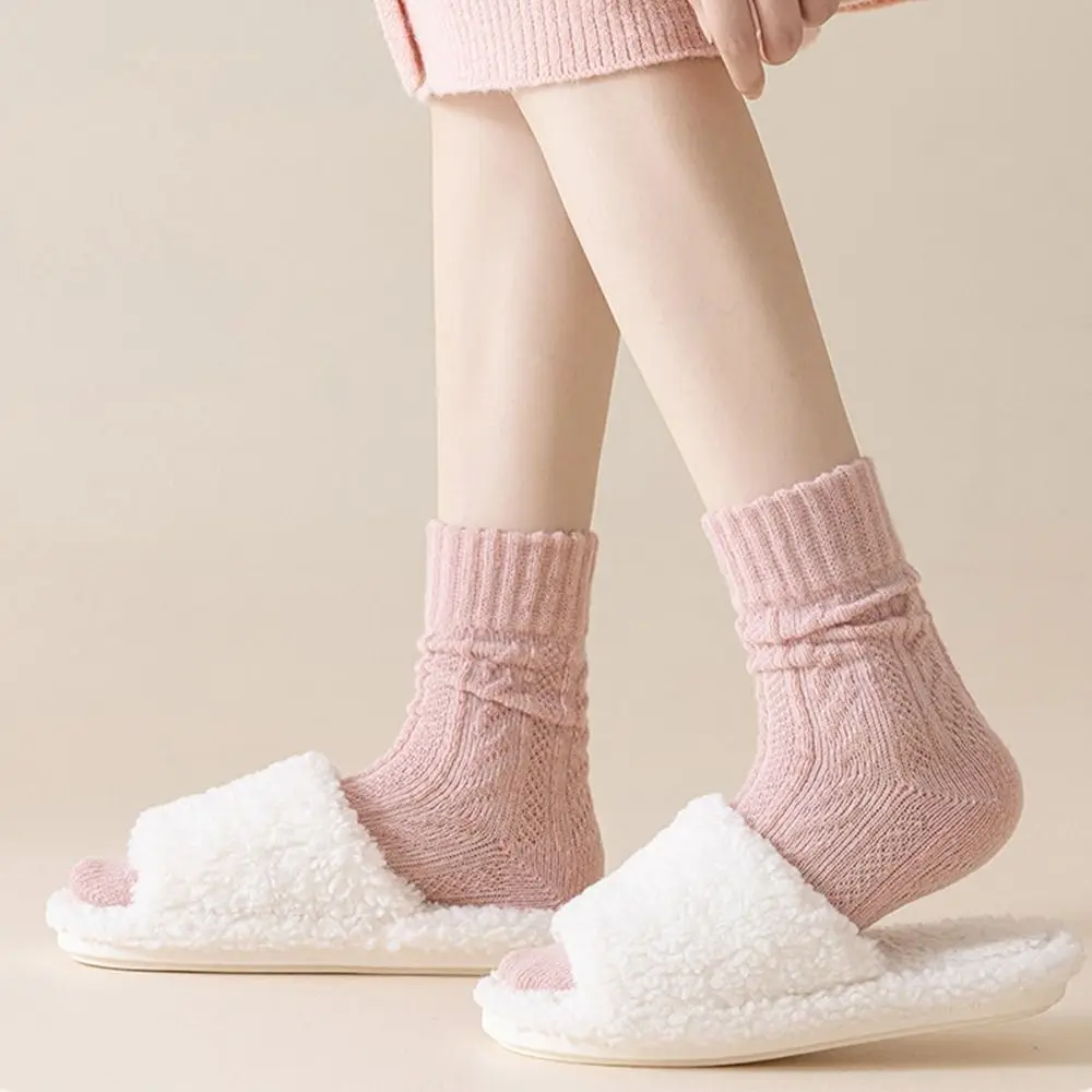 Winter Warmer Thicken Winter Warmer Sock Floor Socks Thick Needle Soft Sleeping Socks Medium Tube Sock Terry Socks