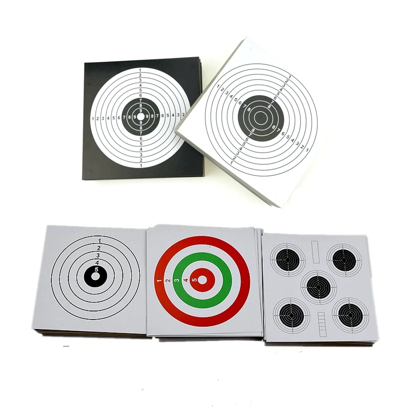 

100pcs/set 14CM Square Tactical Shooting Training Target Outdoor Hunting Paintball Accessory Target Paper for Airsoft Hunting