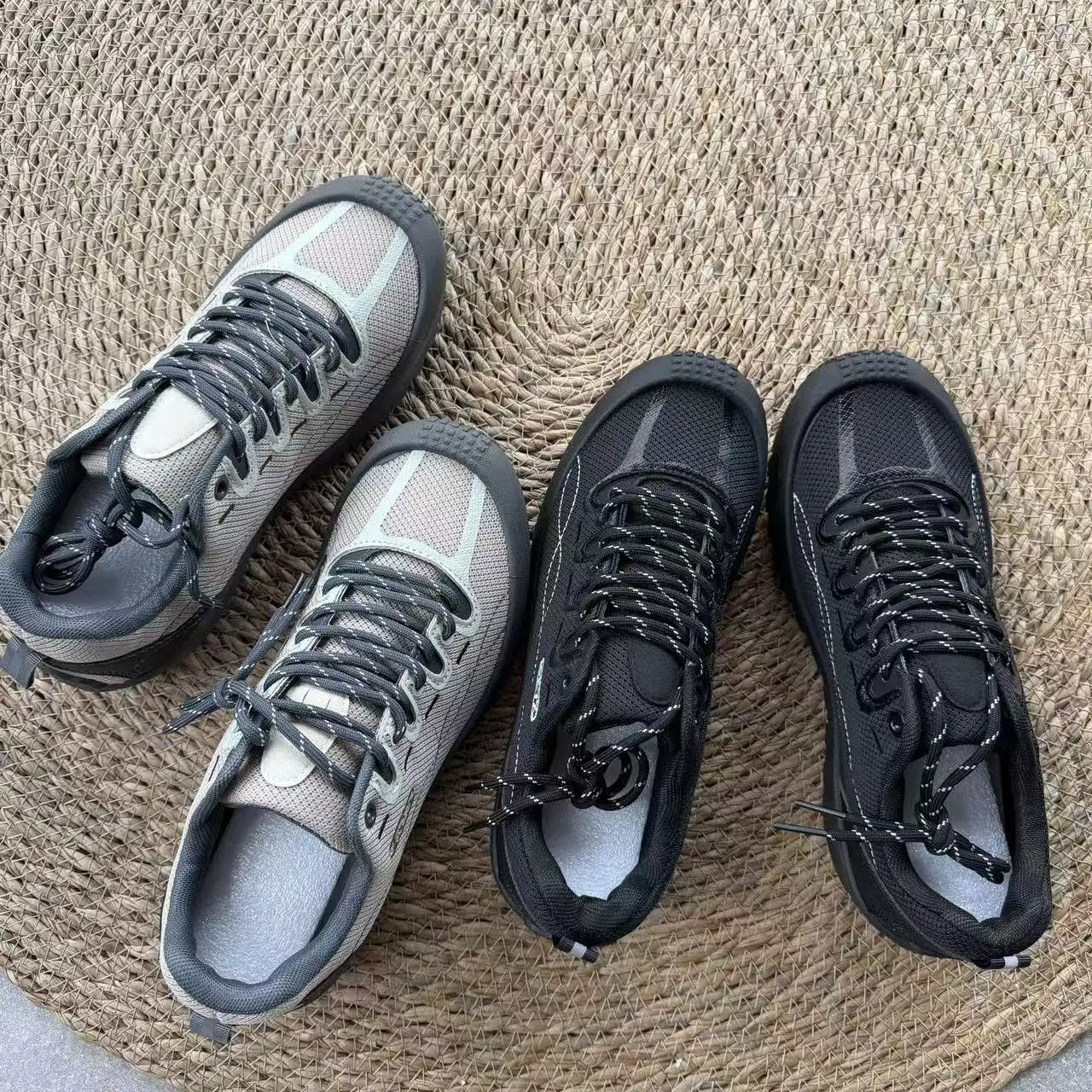メンズファッショナブルな夏のスポーツシューズ軽量滑り止め通気性ソフトボトムアウトドアクライミングカジュアルシューズ