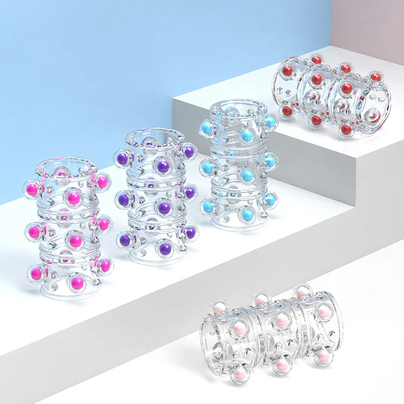 قابلة لإعادة الاستخدام القضيب الدائري للرجال تأخير القذف سيليكون السائل المنوي خاتم الديك طويلة الأمد القضيب توسيع الكبار 18 + الجنس لعب