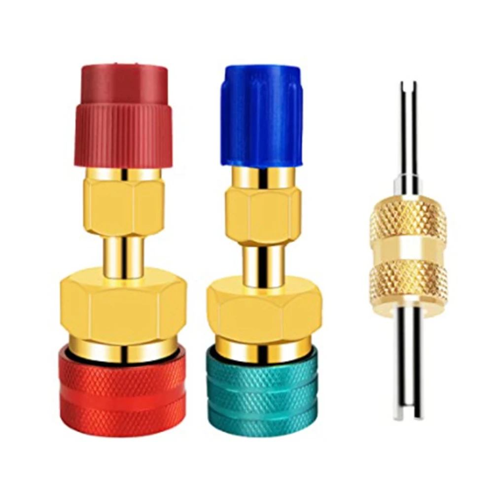 Adapter Quick Fitting Coupler for R1234YF To R134A High Low Side Adapter Fitting Connector Car Airconditioning Fitting Tool