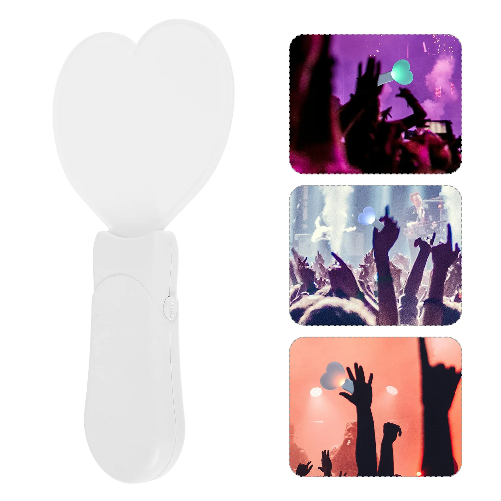 

Sublimation Heat Transfer Cheering Stick LED Waving Stick Heart Shaped Acrylic Panel Sign Blank DIY Printing Projects Music