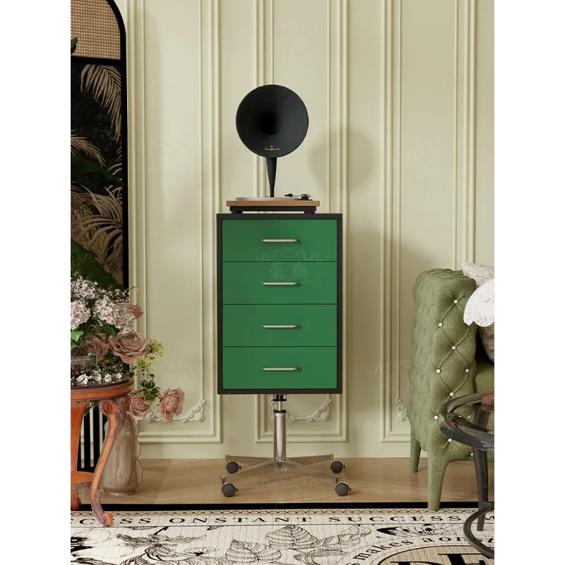 Vintage Style Mobile Adjustable Lifting Side Cabinet Living Room Side Cabinet Used Tea Table Cabinet Side Cabinet