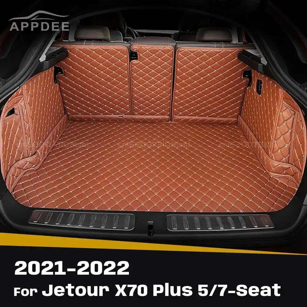 

Для Jetour X70 Plus 5/7-Seat 2021-2022 авто полное покрытие коврик для багажника автомобильный защитный коврик грузовой подкладка аксессуары для интерьера