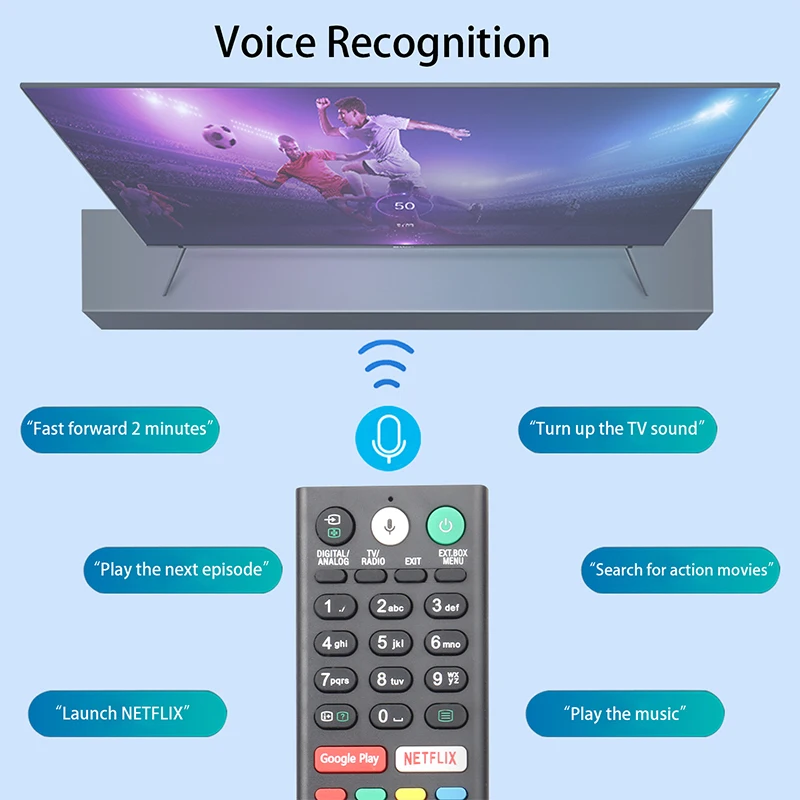 RMF-TX310E Voice Remote Control For Sony TV KD-43XF8096 KD-43XF7596 KD-43XE8396 KD-43XE8099 KD-43XE8096 KD-43XE8088 KD-43XE8077