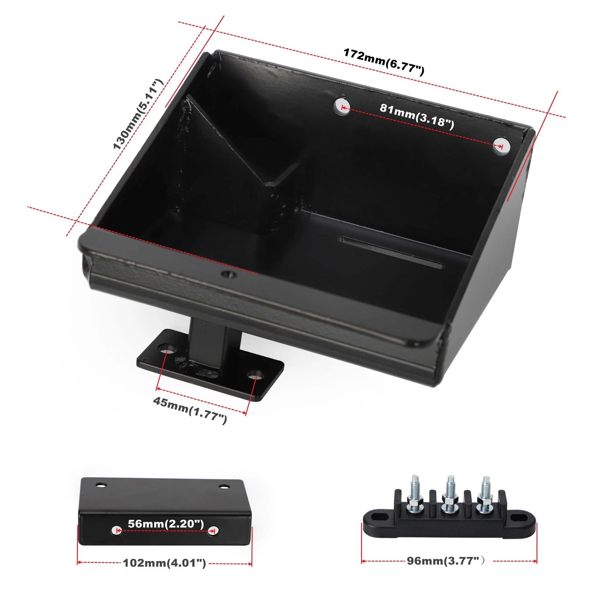 1 Set For Polaris 2014 2015 2016 2017 2018 2019 2020 Sportsman 450/570 Battery Relocation Kit Battery Relocate Box