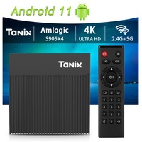 Tanix X4 Android 11.0 Smart TV BOX Amlogic S905X4 4GB 32GB 2.4G&5G Dual Wifi 4K AV1 4GB64GB USB3.0 Set Top Box Media Player