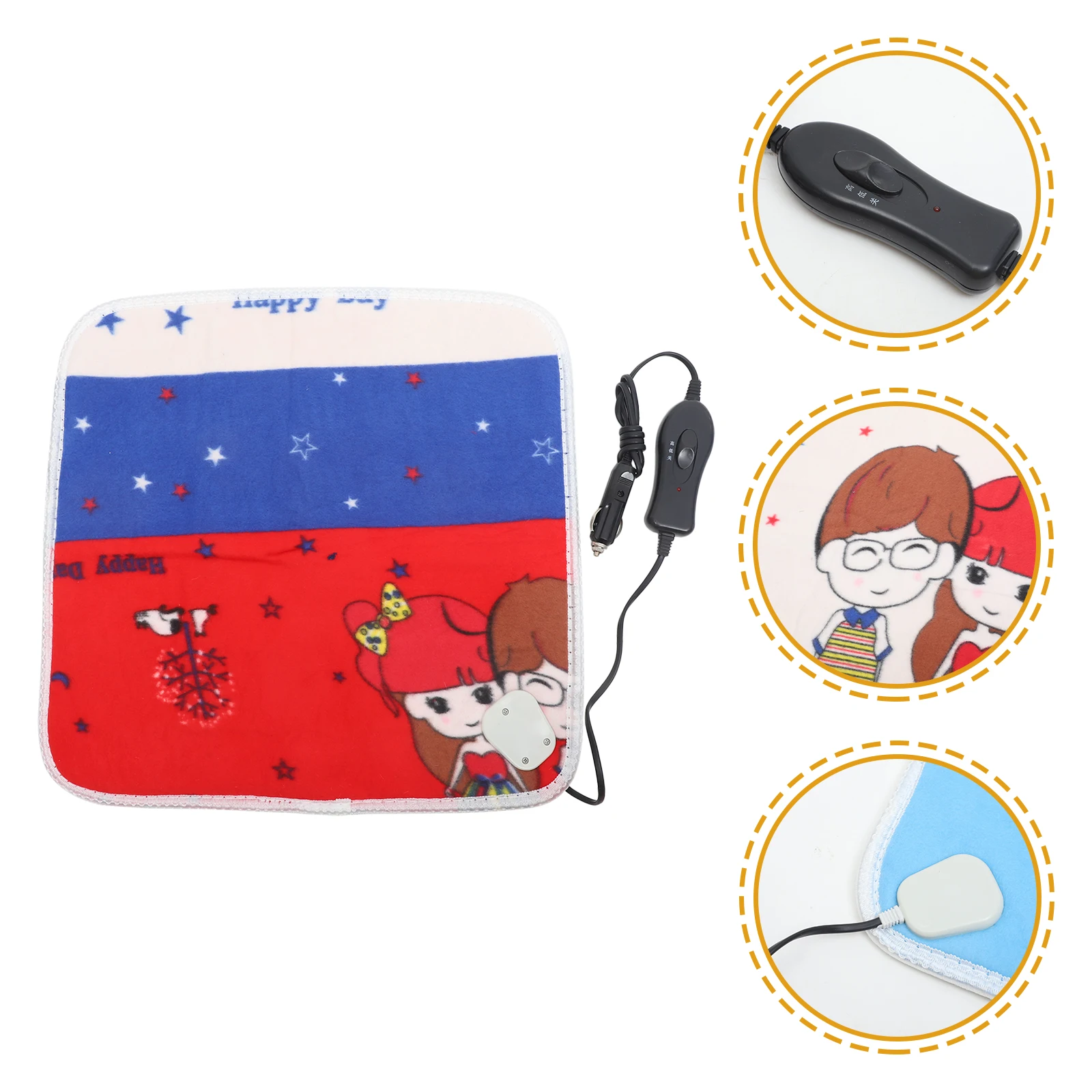 

12V Heating Cushion Electric Warm Pad Pet Heated Soft Winter Use Heating Car Seat Mat Auto Heat Cushion Heated Seat Cover For