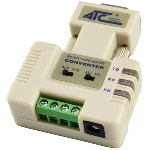 Industrial RS232 to RS485/422 Active Serial Converter Photoelectric Isolation 422 Adapter ATC-105