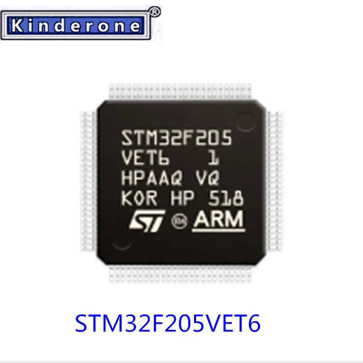 

1-100PCS STM32F205 VET6 STM32F205VET6 STM 32F205VET6 STM32 F205VET6 STM32F 205VET6 ST E4 ARM QFP-100 100%New electronics