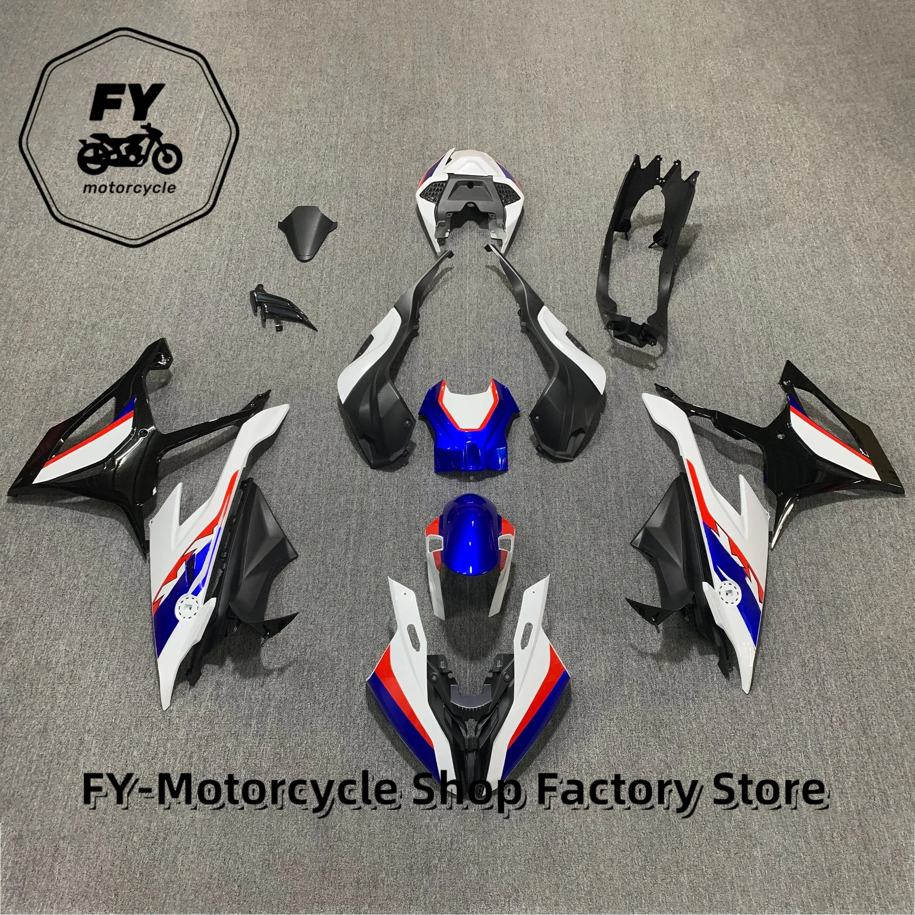 ABS Injection Complete Fairing Kit Fit For BMW S1000RR 2019‑2022 Motorcycle Full Bodywork Panel Aftermarket Replacement Shell