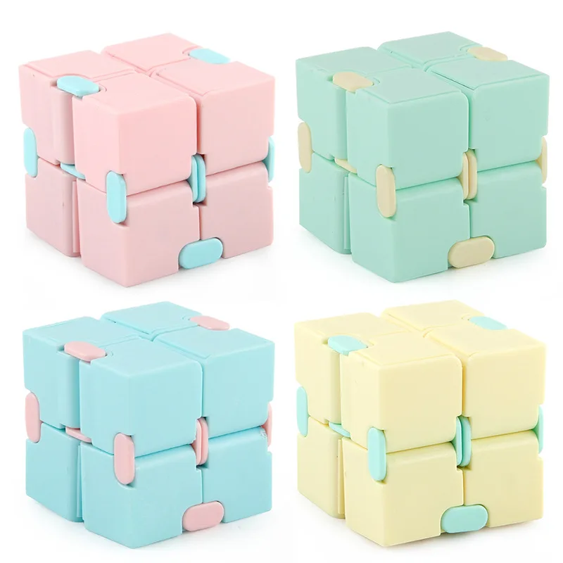 Infinity Cube Fold Fidget Toy Square Plastic Magic Cube Office Flip Cubic Puzzle Vent for Kid adhd Autism Fast Delivery Products