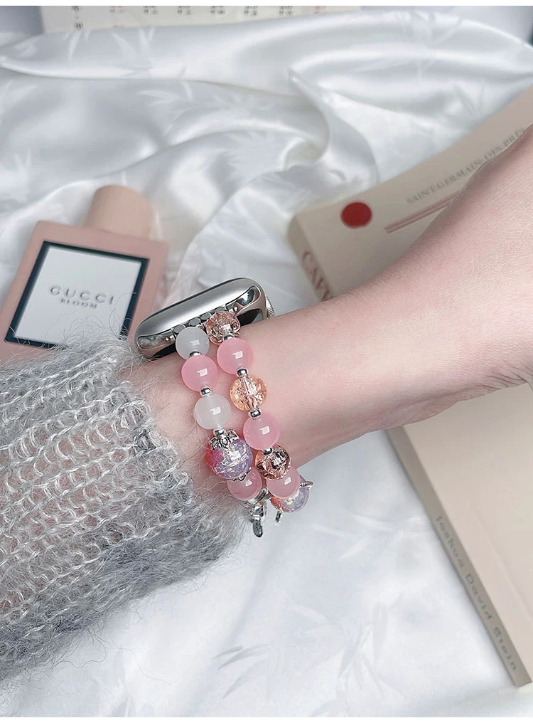 

Instagram Style Suitable Apple Watch Strap S10/S9/S8 Personalized Trendy Women's Watch Strap