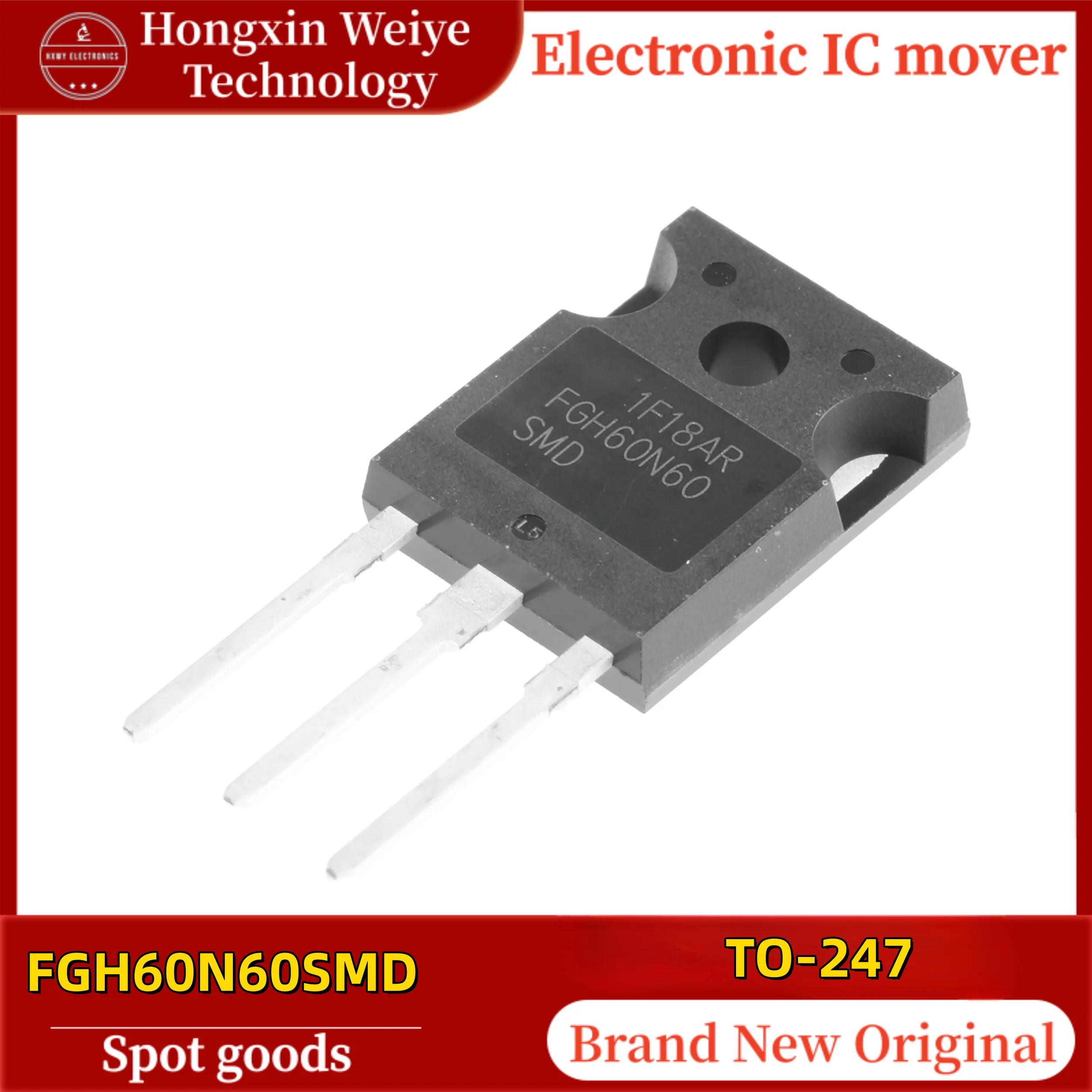 

(10/50 piece) FGH60N60SMD TO-247 FGH60N60 Inverter VFD Welding Machine Single IGBT IC 100% Original In Stock Fast Shipping