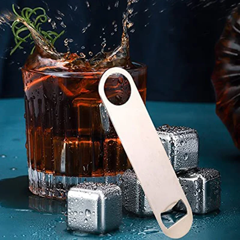 20/40Pcs Heavy Duty Stainless Steel Flat Bottle Opener, Solid & Durable Beer Openers, 5-Inch