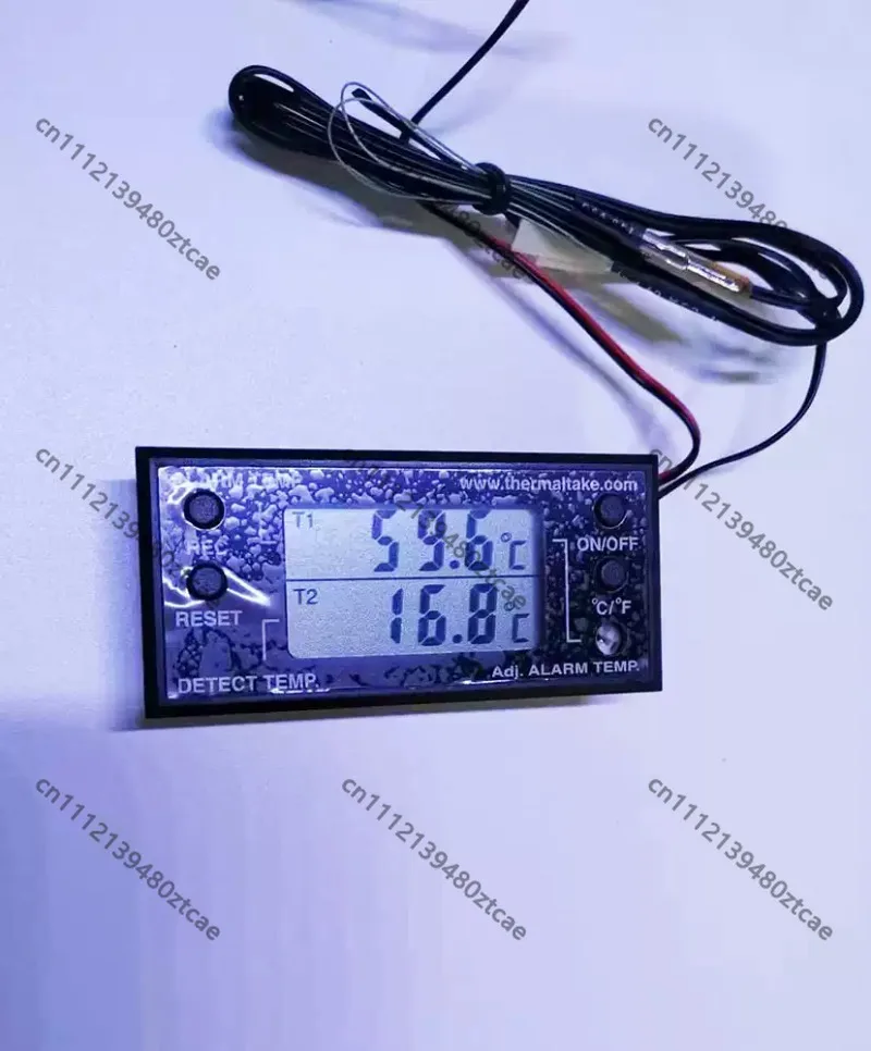 Electronic Digital Temperature Monitor High‑Sensitivity Thermometer With High‑Temperature Alarm Alert For Desktop PC Hardware