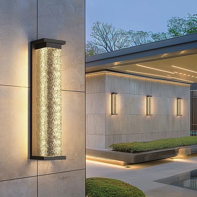 

Outdoor LED Wall Light Stainless Steel Water Wave Porch Lamp IP65 Waterproof Rustproof Lighting 85~265V For Garden Garage Sconce