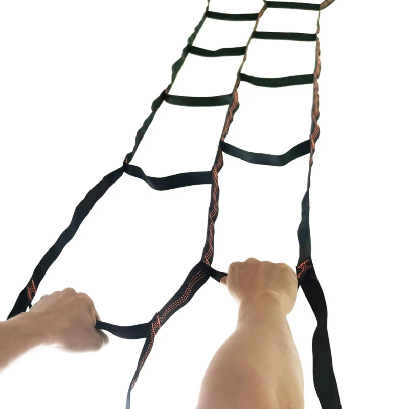 Portable Play Set Soft Ladder Tree Tent Suspended Tent Rope Ladder Webbing Ribbon Escape Training Fire Rescue Climbing