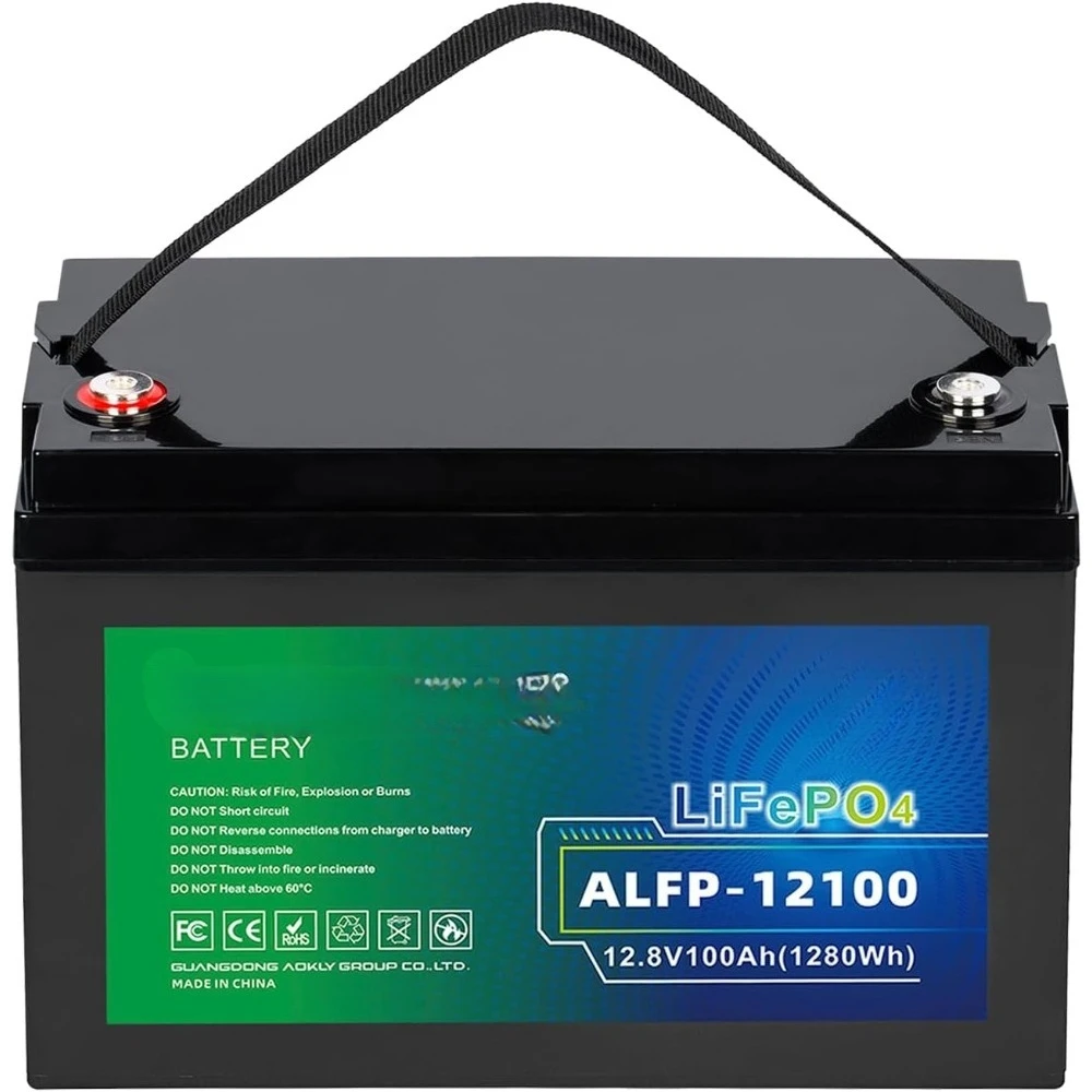 

12V 100Ah LiFePO4 Lithium Battery Group 31, Low-Temp Protection, 15000+ Cycles, Built-in 100A BMS, for RV, Solar