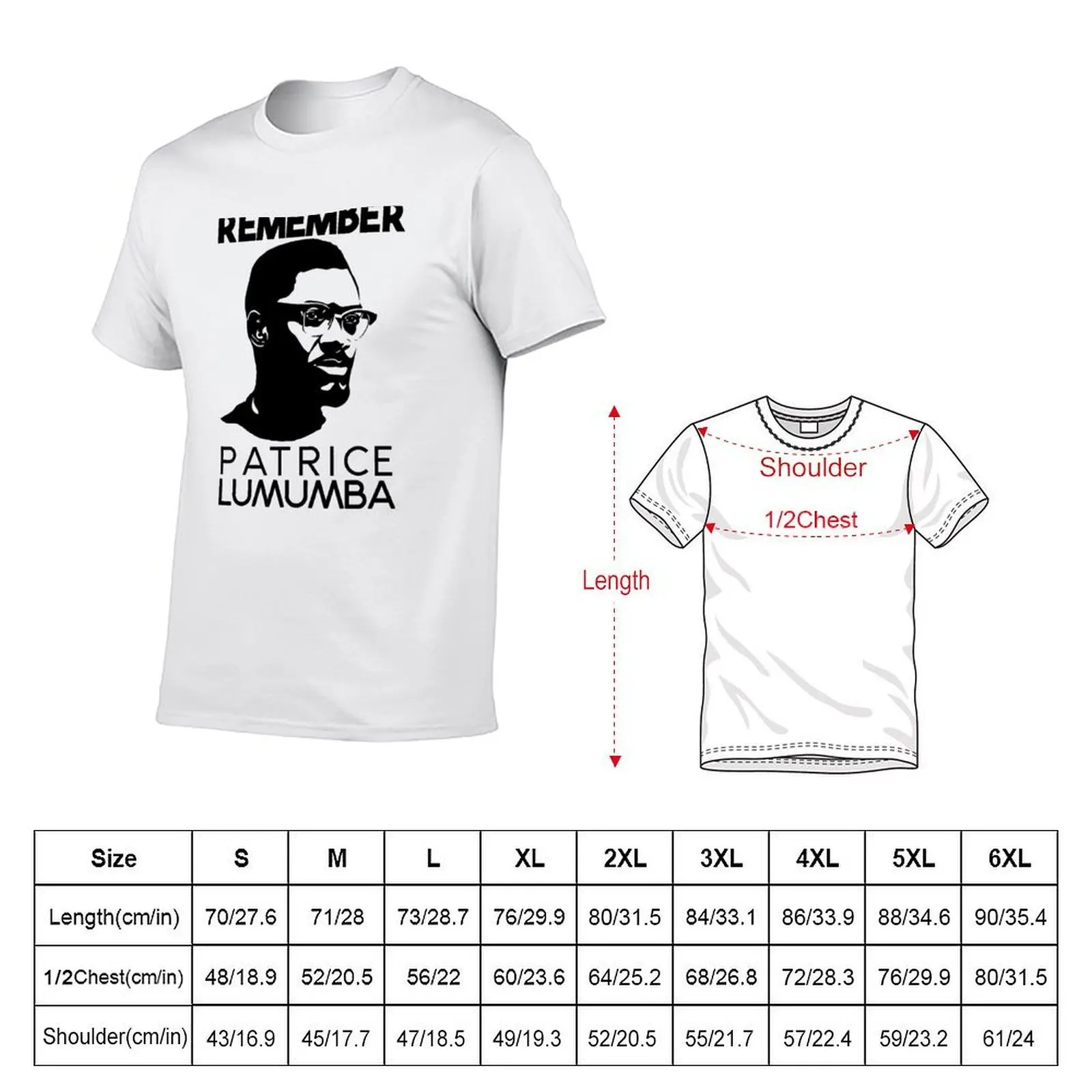 Remember Patrice Lumumba T-Shirt cotton man t-shirts funny shirt cotton t shirt men