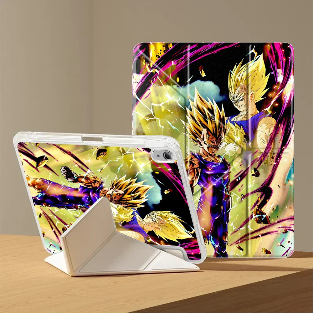 Dragon Ball Cool Vegeta With Pen Slot Cover Tablet Case For Samsung Galaxy Tab S7 FE A11 S10 Lite S8 A9 Plus A8 S9 Plus