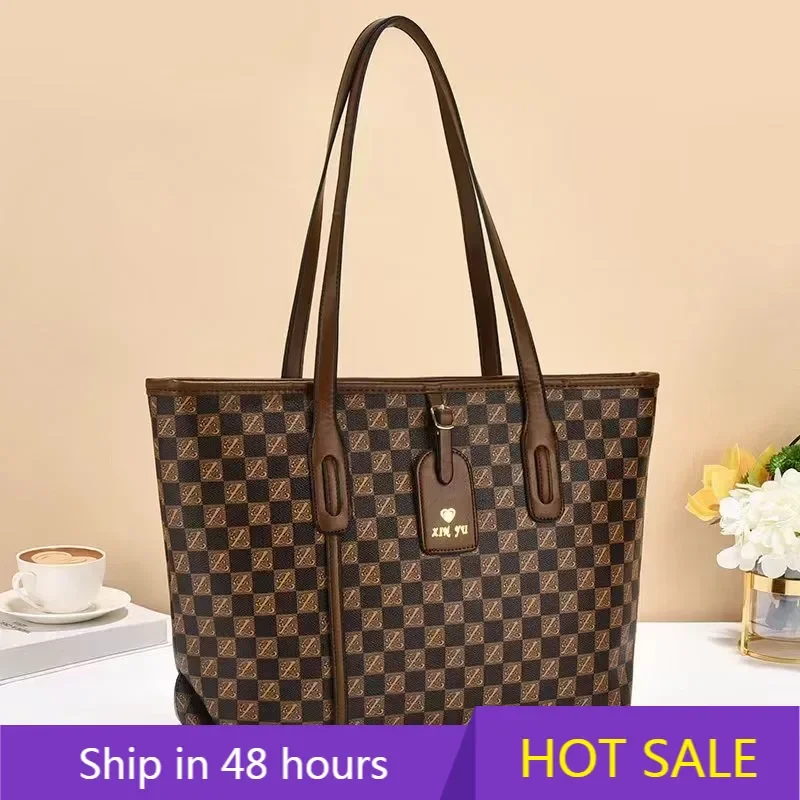 

Retro Large Capacity Female Messenger Tote Sac Fashion Casual Leather Crossbody Bag Women's Versatile Handbag Luxury Handbags