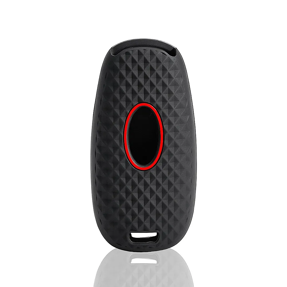 Silicone Car Key Fob Cover For Hyundai Santa Fe Tucson 2022 NEXO NX4 Sport Racing Style Auto Key Shell Remote Key Cover view 4