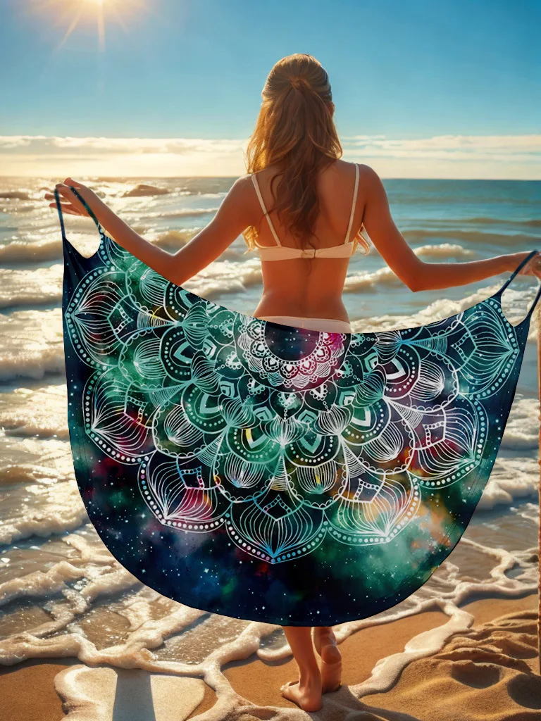 Europa und die USA 2026 Neuer tragbarer, sexy Strandrock, schnell trocknender, sandabweisender Rock, 13 Farben, 5 Yards, Trägerkleid – Detail 13