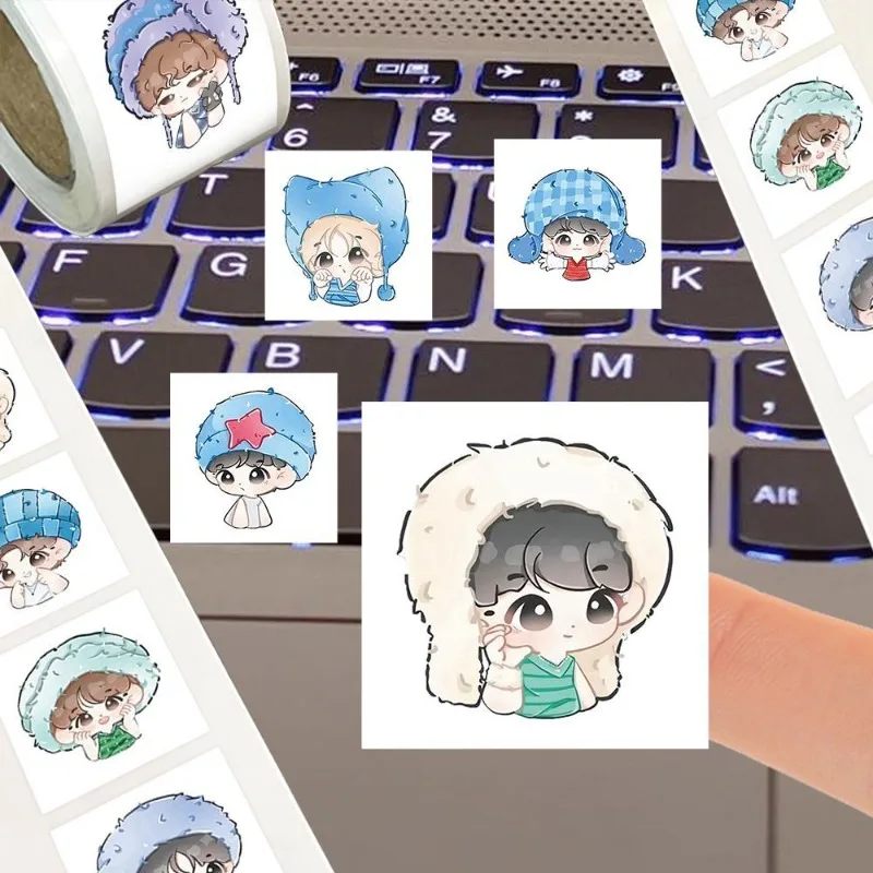 

500 skzoo version roll stickers new Kpop group should support the surrounding luggage desktop waterproof stickers